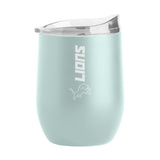 Detroit Lions 16oz Vertical Powder Coat Curved Beverage - Logo Brands - Flyclothing LLC