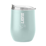 Detroit Lions 16oz Vertical Powder Coat Curved Beverage - Logo Brands - Flyclothing LLC