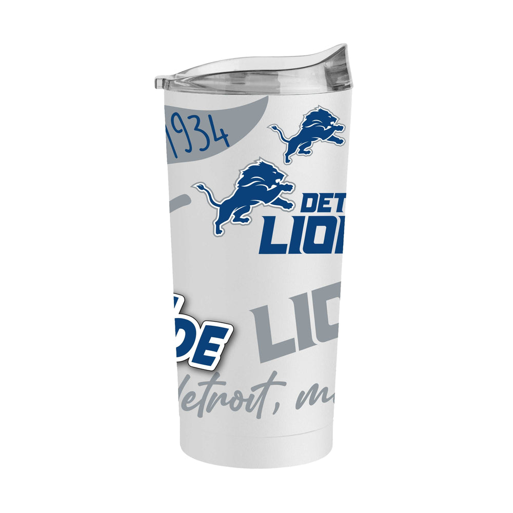 Detroit Lions 20oz Native Powder Coat Tumbler - Logo Brands - Flyclothing LLC