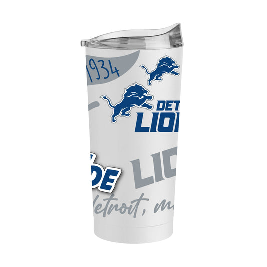 Detroit Lions 20oz Native Powder Coat Tumbler - Logo Brands - Flyclothing LLC
