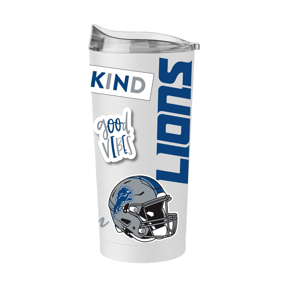 Detroit Lions 20oz Native Powder Coat Tumbler - Logo Brands - Flyclothing LLC