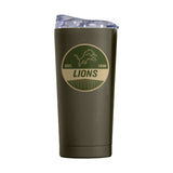 Detroit Lions 20oz Badge Powder Coat Tumbler - Logo Brands - Flyclothing LLC