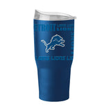 Detroit Lions 30oz Replay Powder Coat Tumbler - Logo Brands - Flyclothing LLC