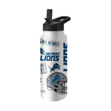 Detroit Lions 34oz Native Quencher Bottle - Logo Brands - Flyclothing LLC