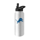 Detroit Lions 34oz Logo Quencher Water Bottle - Logo Brands - Flyclothing LLC