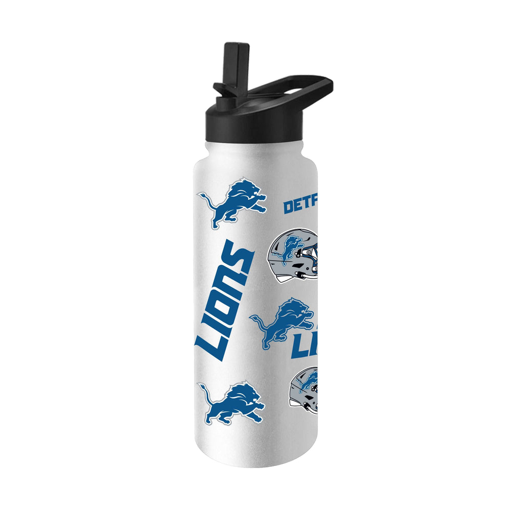 Detroit Lions 34oz Native Quencher Bottle - Logo Brands - Flyclothing LLC