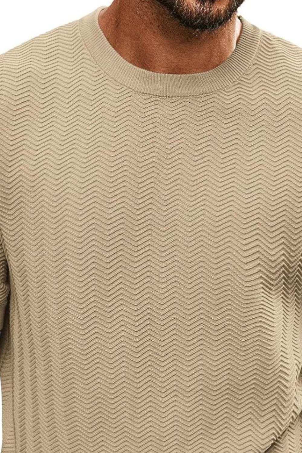 Men's Full Size Round Neck Short Sleeve T-Shirt Plus Size - Trendsi - Flyclothing LLC