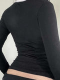 Devine Bow Long Sleeve Slim Knit Top - Trendsi - Flyclothing LLC