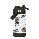 Detroit Lions Amon-Ra St. Brown Caricature 12oz SS Kids Bottle - Logo Brands - Flyclothing LLC