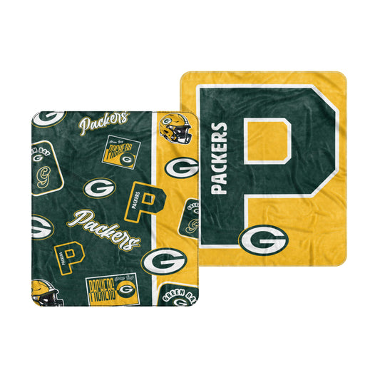 Green Bay Packers Dream Weave Throw 50x60 - Logo Brands - Flyclothing LLC
