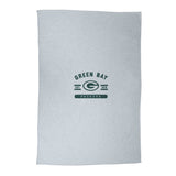 Green Bay Packers Athletic Gray Sublimated Sweatshirt Blanket - Logo Brands - Flyclothing LLC