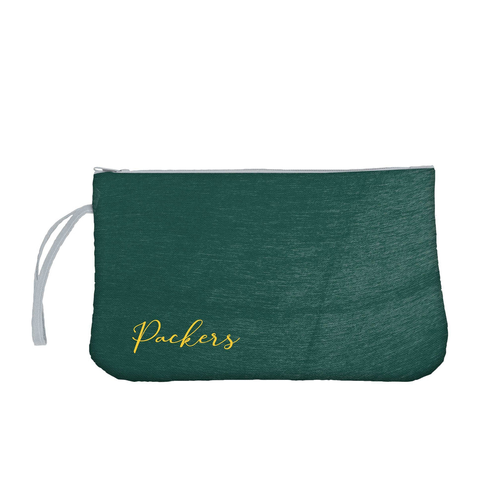 Green Bay Packers Script Crosshatch Wristlet - Logo Brands - Flyclothing LLC