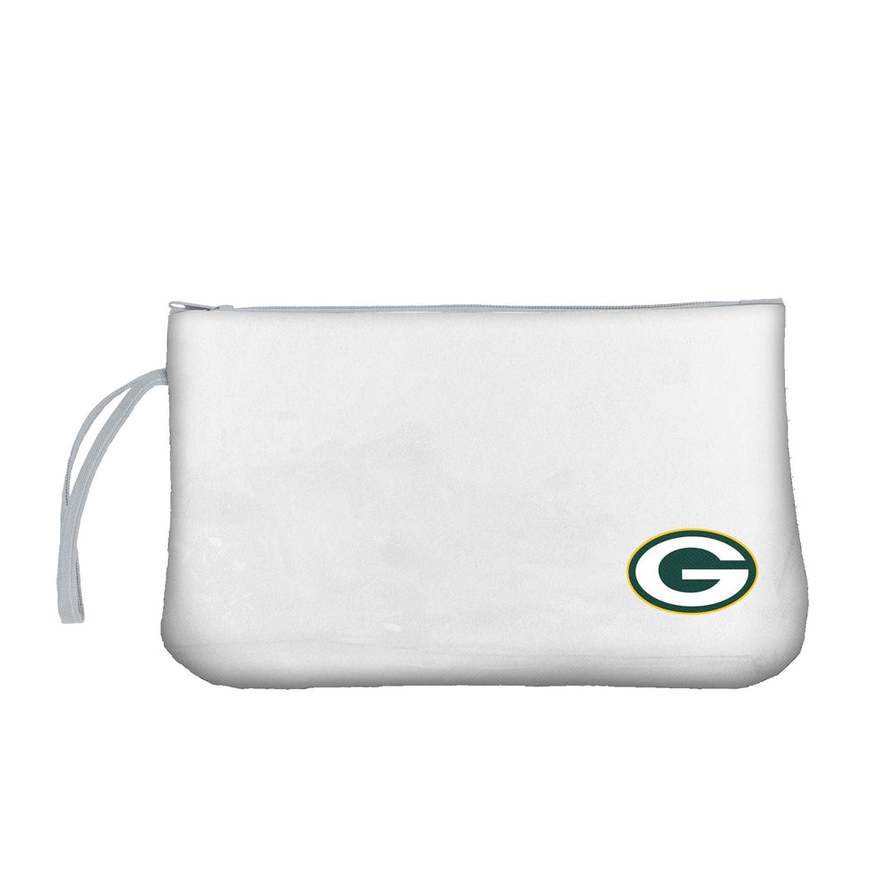Green Bay Packers Clear Wristlet - Logo Brands - Flyclothing LLC