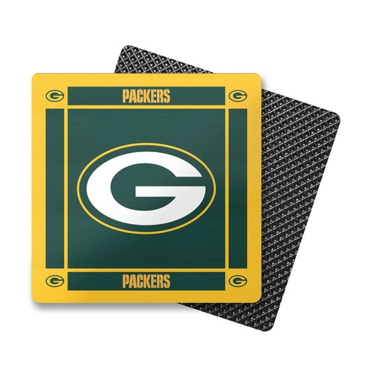 Green Bay Packers Gameday Neoprene Coaster 4 Pack - Logo Brands - Flyclothing LLC