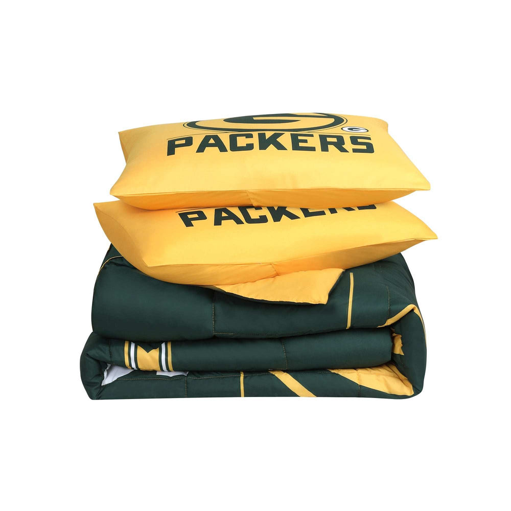 Green Bay Packers Command Comforter Set Full/Queen - Logo Brands - Flyclothing LLC