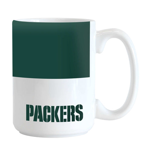 Green Bay Packers 15oz Colorblock Sublimated Mug - Logo Brands - Flyclothing LLC