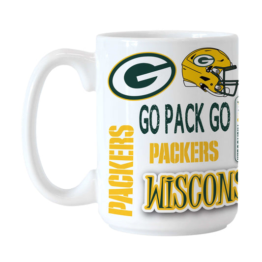 Green Bay Packers 15oz Native Sublimated Mug - Logo Brands - Flyclothing LLC