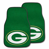 NFL - Green Bay Packers 2-pc Carpet Car Mat Set - Logo Brands - Flyclothing LLC