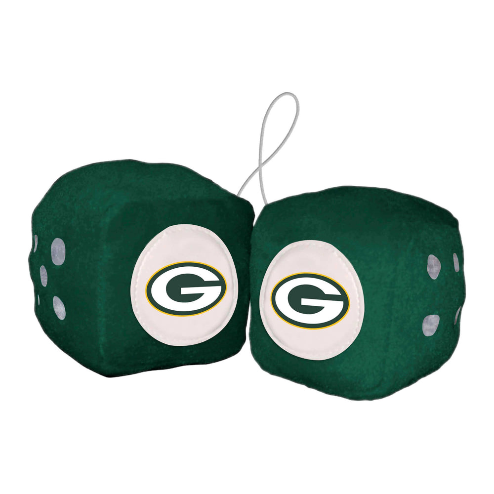 NFL - Green Bay Packers Fuzzy Dice - Logo Brands - Flyclothing LLC