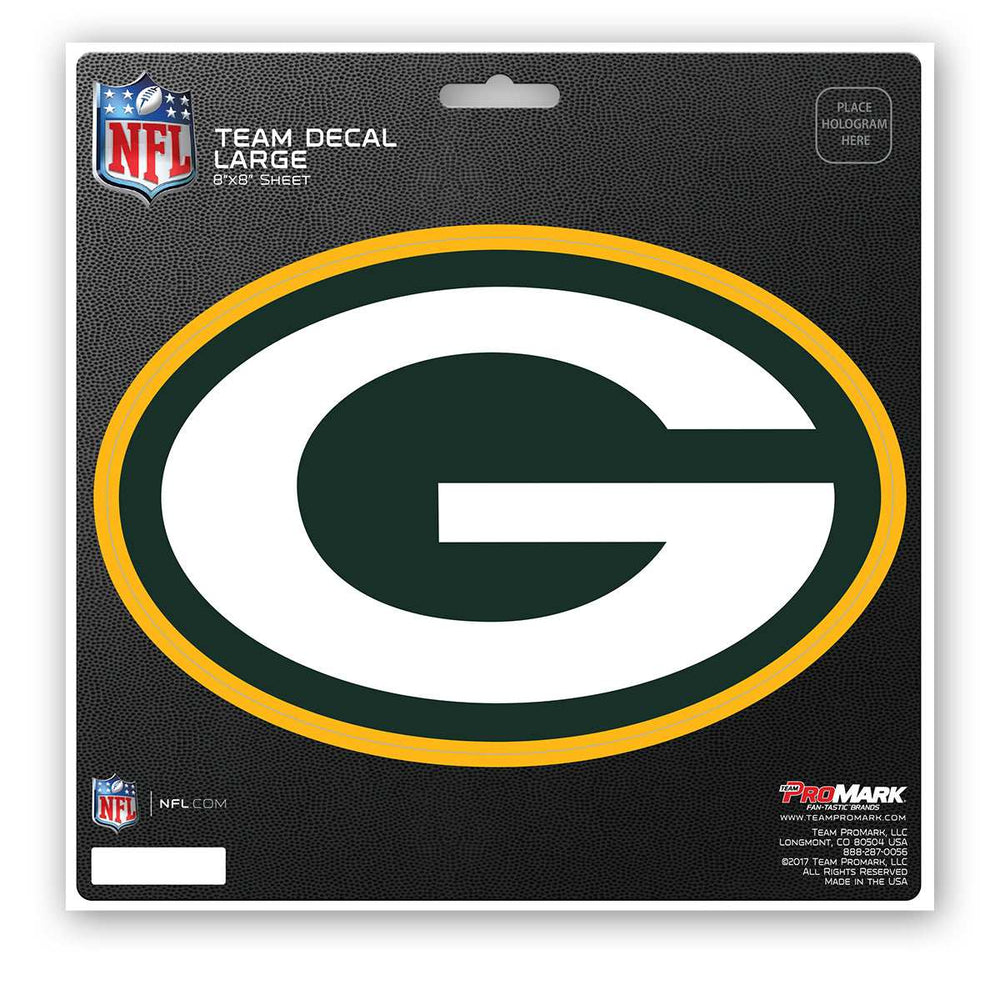 NFL - Green Bay Packers Large Decal - Logo Brands - Flyclothing LLC