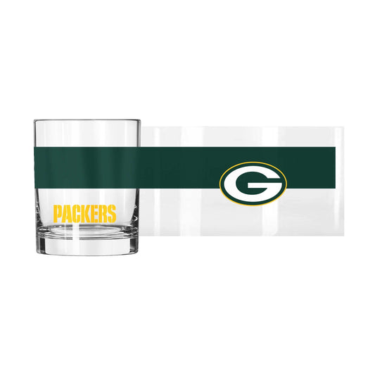 Green Bay Packers 14oz Colorblock Rocks Glass - Logo Brands - Flyclothing LLC