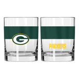 Green Bay Packers 14oz Colorblock Rocks Glass - Logo Brands - Flyclothing LLC