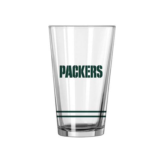 Green Bay Packers 16oz Flipside White Pint Glass - Logo Brands - Flyclothing LLC