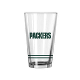 Green Bay Packers 16oz Flipside White Pint Glass - Logo Brands - Flyclothing LLC