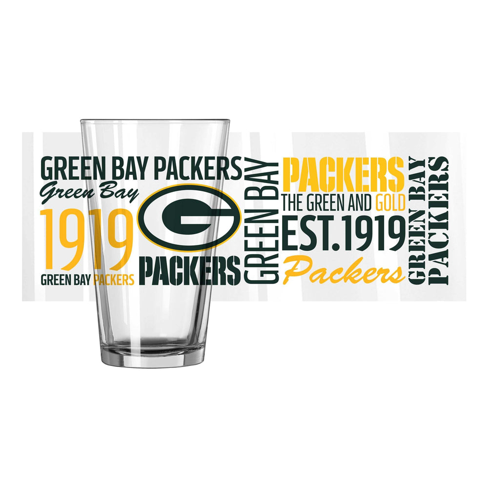 Green Bay Packers 16oz Spirit Pint Glass - Logo Brands - Flyclothing LLC