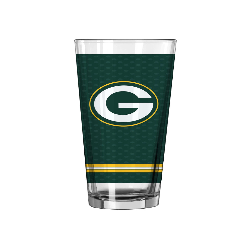 Green Bay Packers 16oz Home Jersey Pint Glass - Logo Brands - Flyclothing LLC