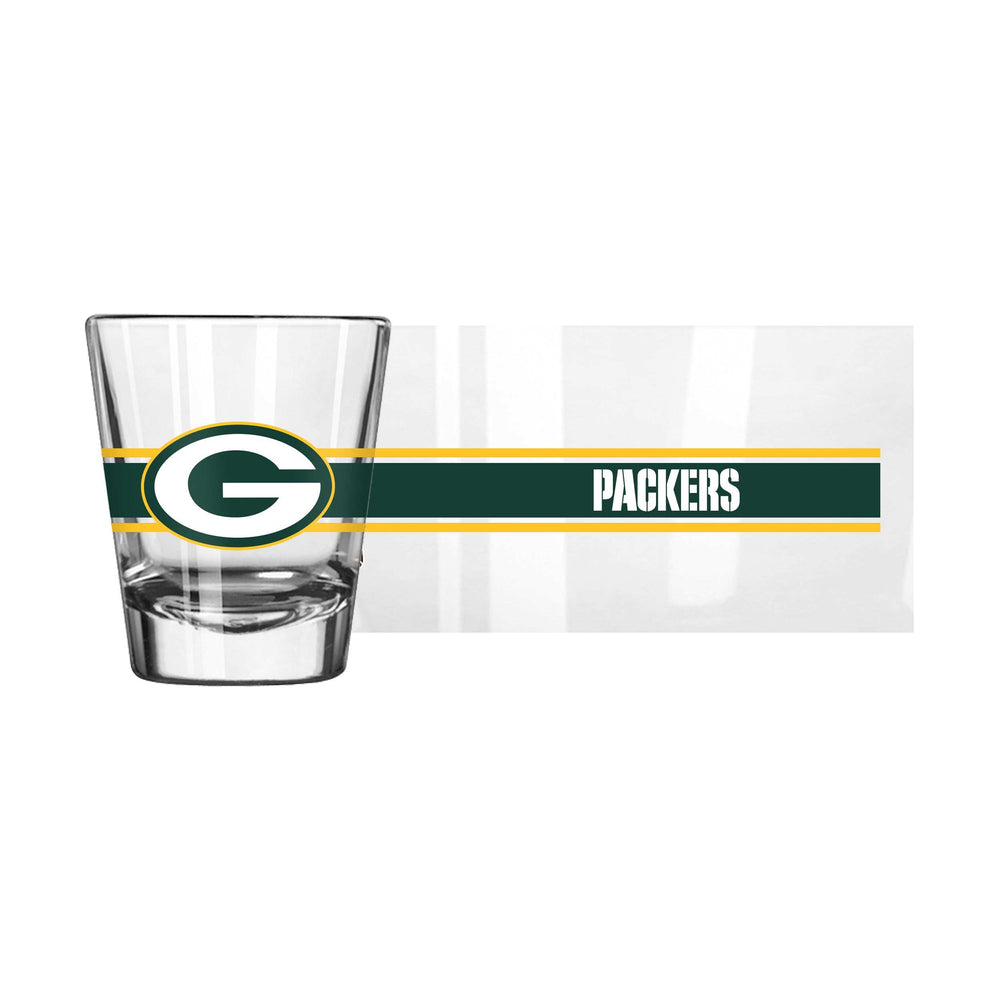 Green Bay Packers 2oz Stripe Shot Glass - Logo Brands - Flyclothing LLC