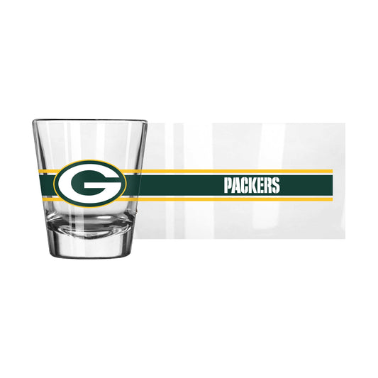 Green Bay Packers 2oz Stripe Shot Glass - Logo Brands - Flyclothing LLC