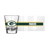 Green Bay Packers 2oz Stripe Shot Glass - Logo Brands - Flyclothing LLC