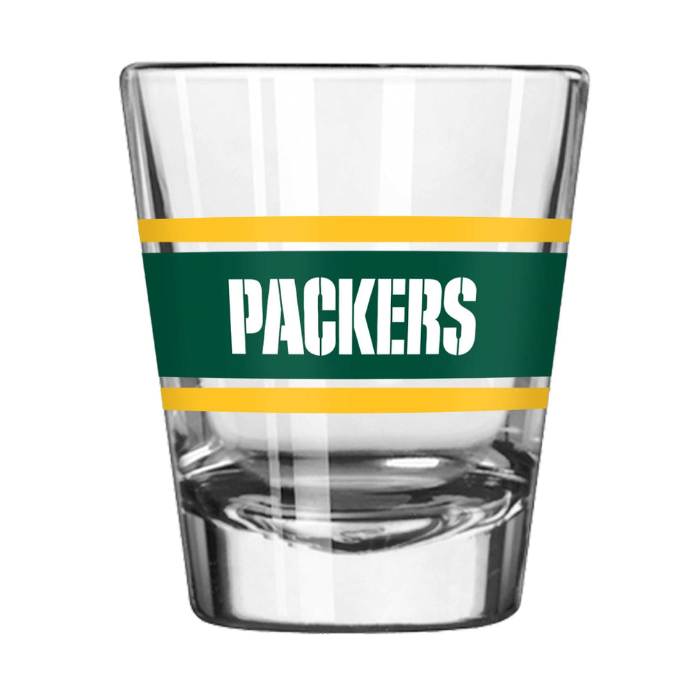 Green Bay Packers 2oz Stripe Shot Glass - Logo Brands - Flyclothing LLC