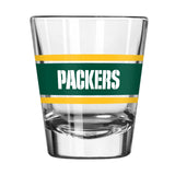 Green Bay Packers 2oz Stripe Shot Glass - Logo Brands - Flyclothing LLC