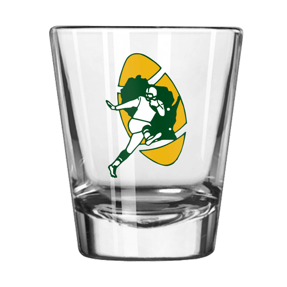 Green Bay Packers 2oz Retro Shot Glass - Logo Brands - Flyclothing LLC