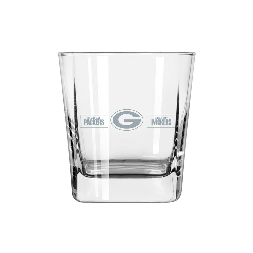 Green Bay Packers 9oz Frost Stripe Old Fashioned Glass - Logo Brands - Flyclothing LLC