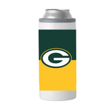 Green Bay Packers 12oz Two Tone Colorblock Slim Can Coolie - Logo Brands - Flyclothing LLC
