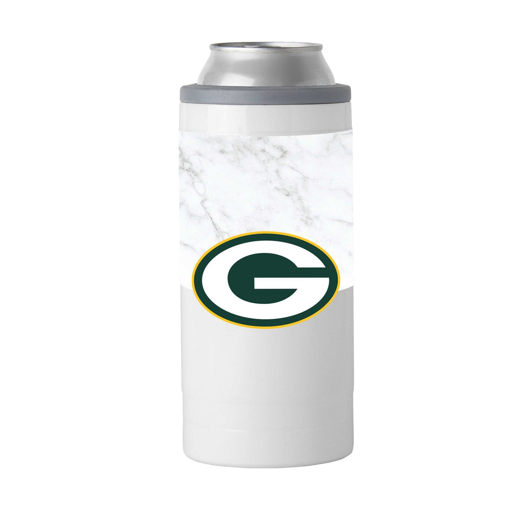 Green Bay Packers Marble 12oz Slim Can Coolie - Logo Brands - Flyclothing LLC