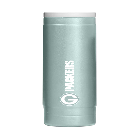 Green Bay Packers Vertical Powder Coat Slim Can Coolie - Logo Brands - Flyclothing LLC