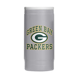 Green Bay Packers 12oz Athletic Powdercoat SlimCan Coolie - Logo Brands - Flyclothing LLC