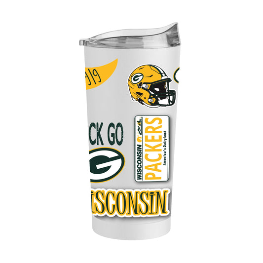 Green Bay Packers 20oz Native Powder Coat Tumbler - Logo Brands - Flyclothing LLC