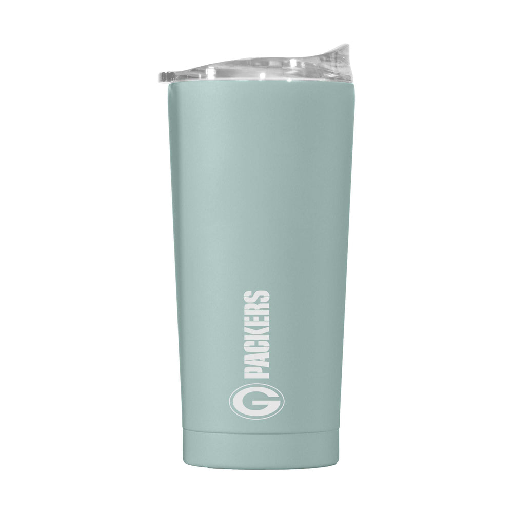 Green Bay Packers 20oz Vertical Powder Coat Tumbler - Logo Brands - Flyclothing LLC