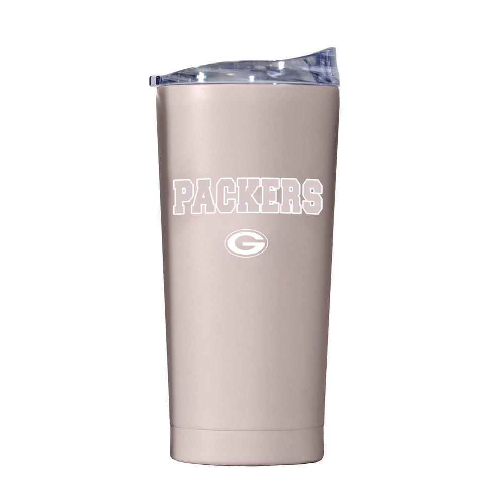 Green Bay Packers 20oz Stencil Powder Coat Tumbler - Logo Brands - Flyclothing LLC