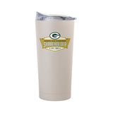 Green Bay Packers Shareholders 20oz Sand Powder Coat Tumbler - Logo Brands - Flyclothing LLC