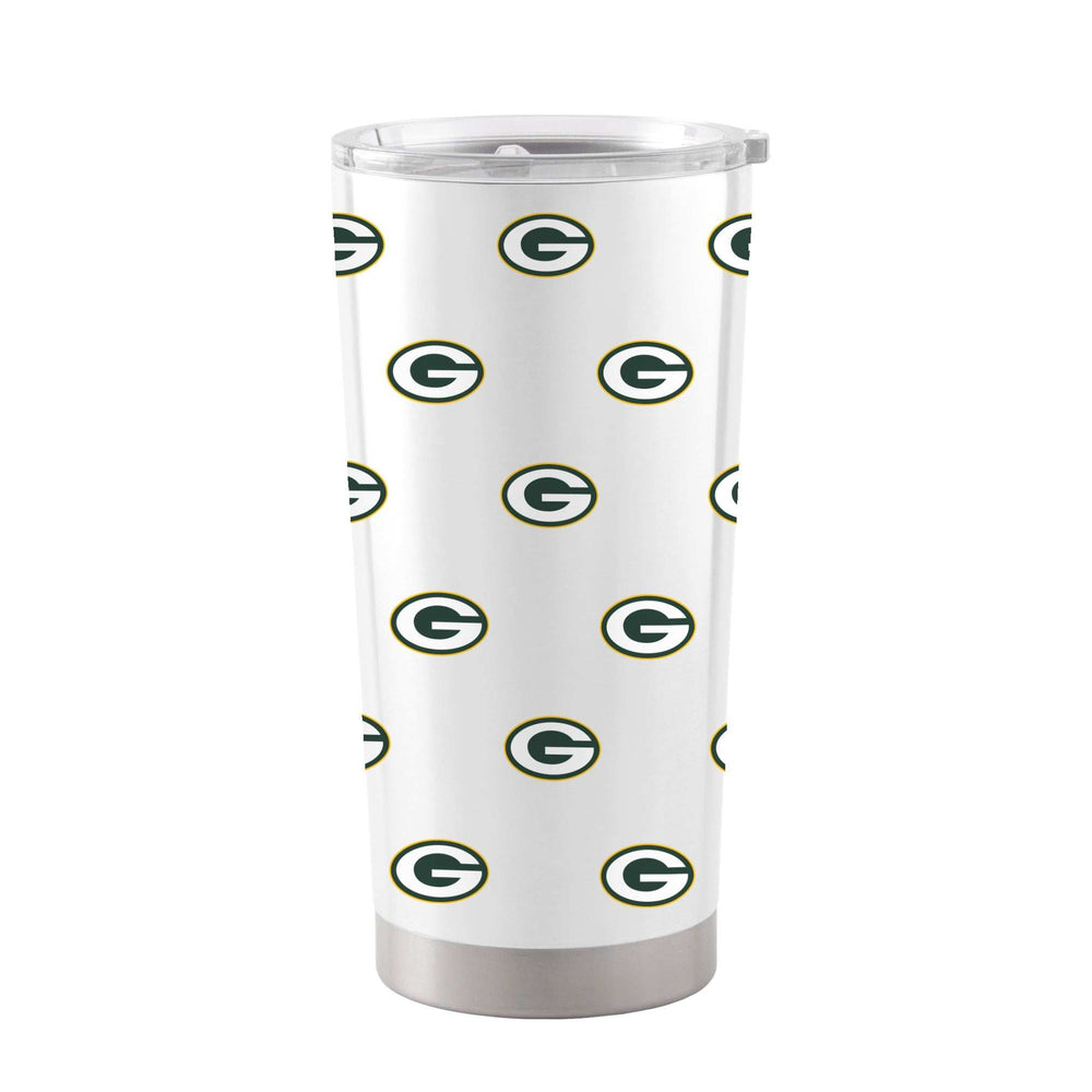 Green Bay Packers 20oz Block Stainless Steel Tumbler - Logo Brands - Flyclothing LLC