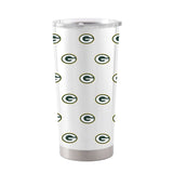 Green Bay Packers 20oz Block Stainless Steel Tumbler - Logo Brands - Flyclothing LLC