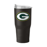 Green Bay Packers 30oz Black Flipside Powder Coat Tumbler - Logo Brands - Flyclothing LLC