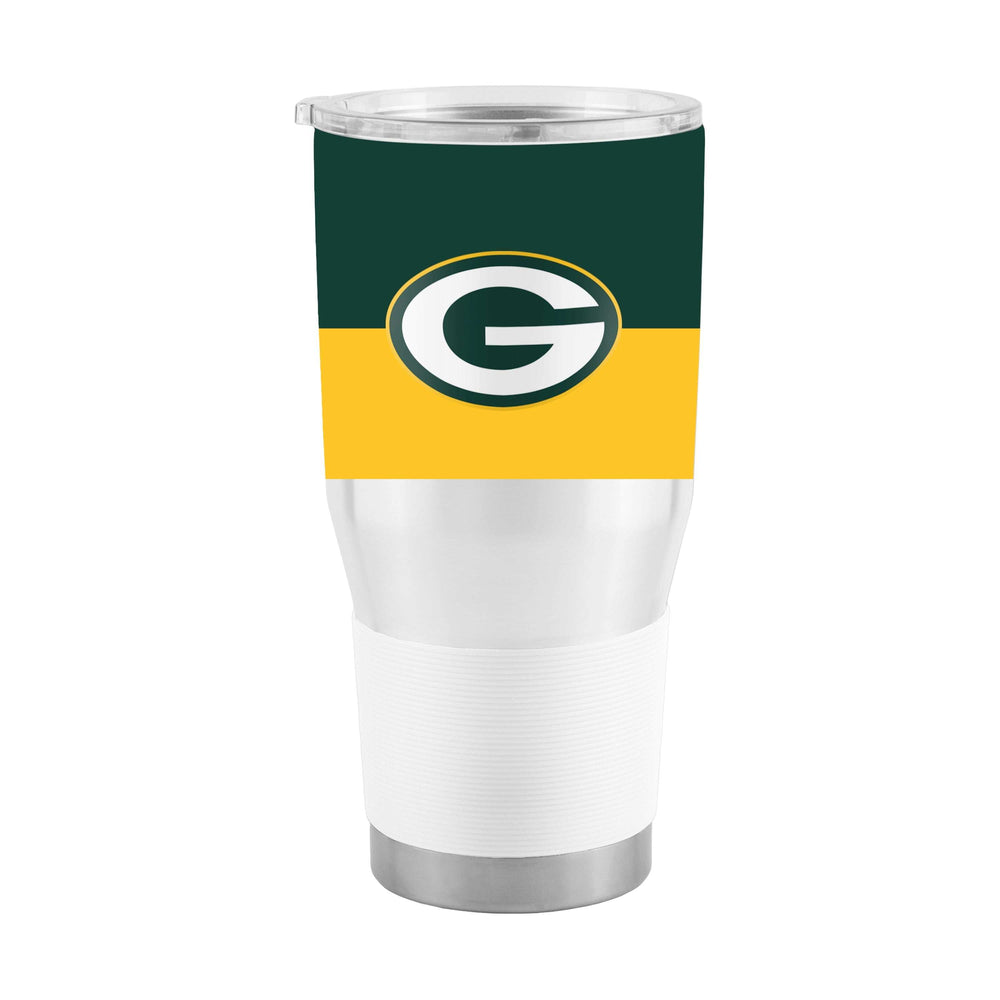 Green Bay Packers 30oz Two Tone Colorblock Stainless Steel Tumbler - Logo Brands - Flyclothing LLC