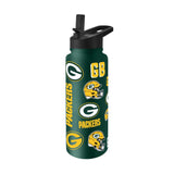 Green Bay Packers 34oz Native Quencher Bottle - Logo Brands - Flyclothing LLC